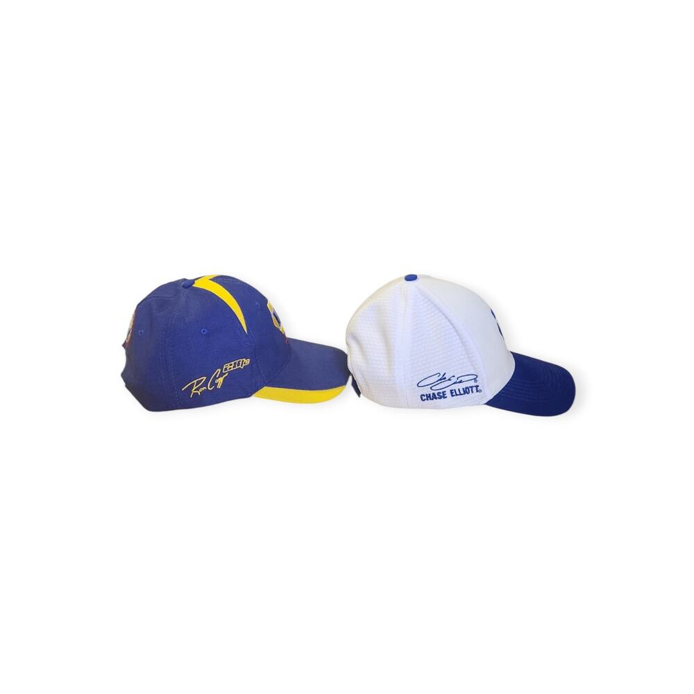 2 NAPA Racing Chase Elliott Ron Copp Blue White Baseball Cap Hats NWOT - Picture 6 of 9